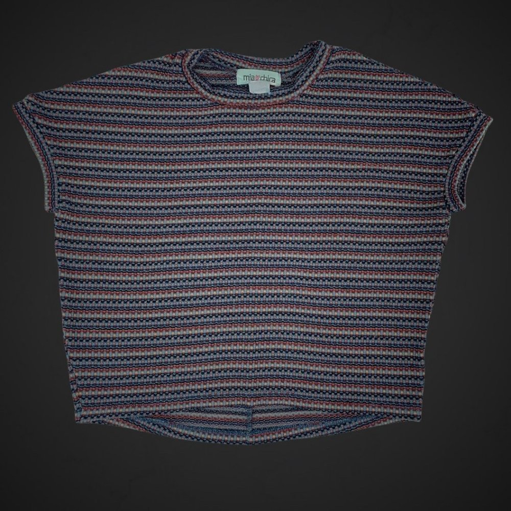 Mia Chica Knit Crop Top Shirt Size M